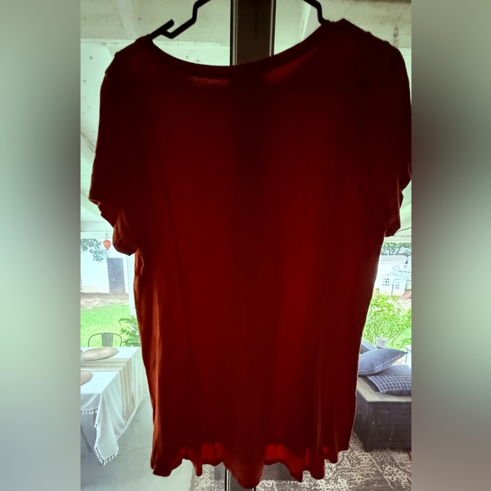 J. Jill Rust Orange Top